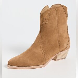 NWB Free People Camel Suede Ankle